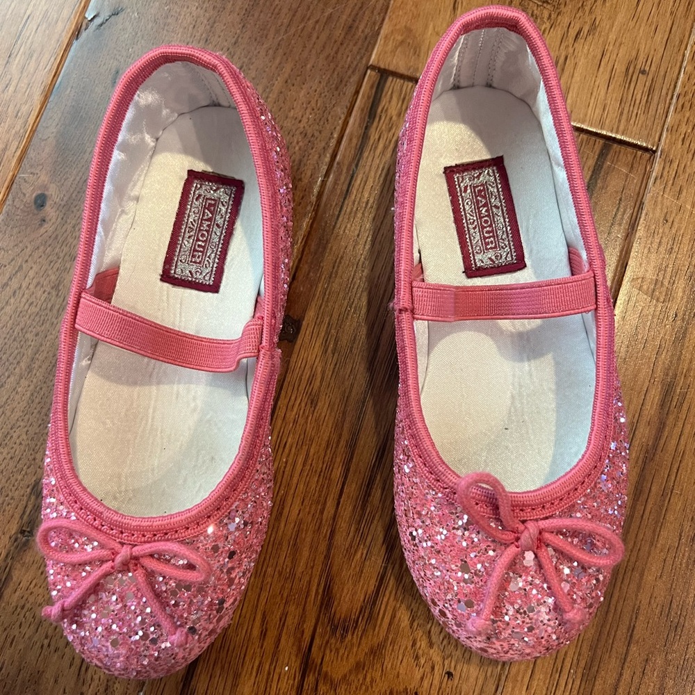 L’amour glitter flat